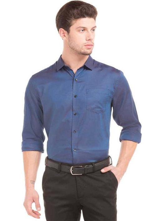 Men Regular Fit Solid Formal Shirt