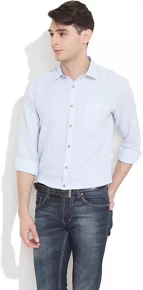 Men Regular Fit Striped Casual Shirt