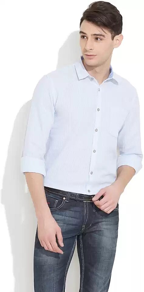 Men Regular Fit Striped Casual Shirt