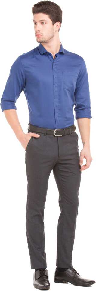 Men Slim Fit Solid Party Shirt