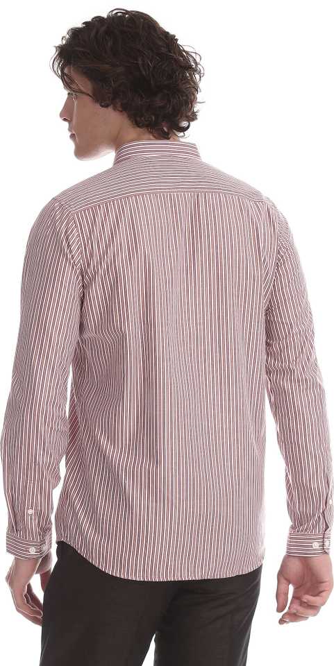 Men Slim Fit Striped Formal Shirt