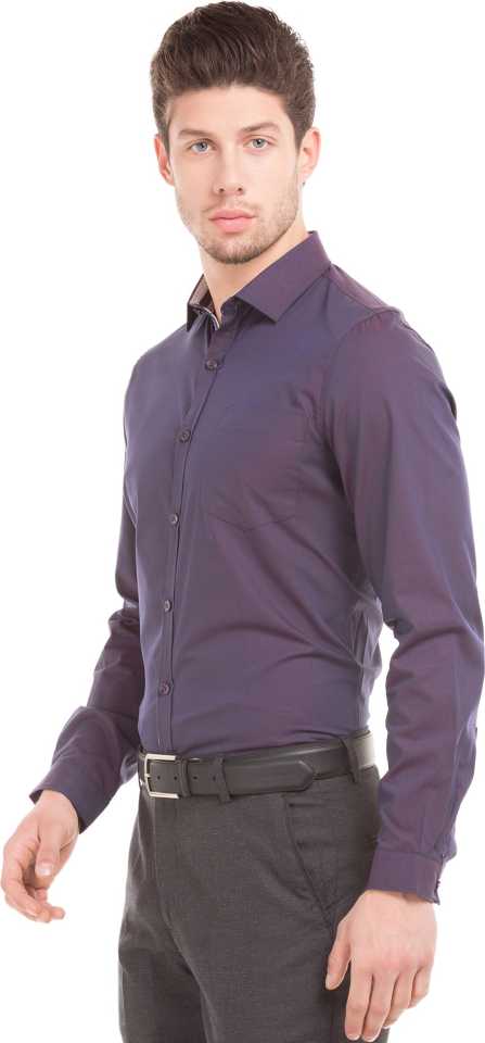 Men Slim Fit Solid Party Shirt