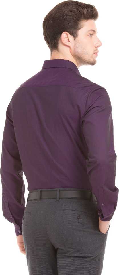 Men Regular Fit Solid Formal Shirt