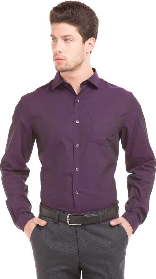 Men Regular Fit Solid Formal Shirt