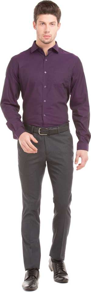 Men Regular Fit Solid Formal Shirt