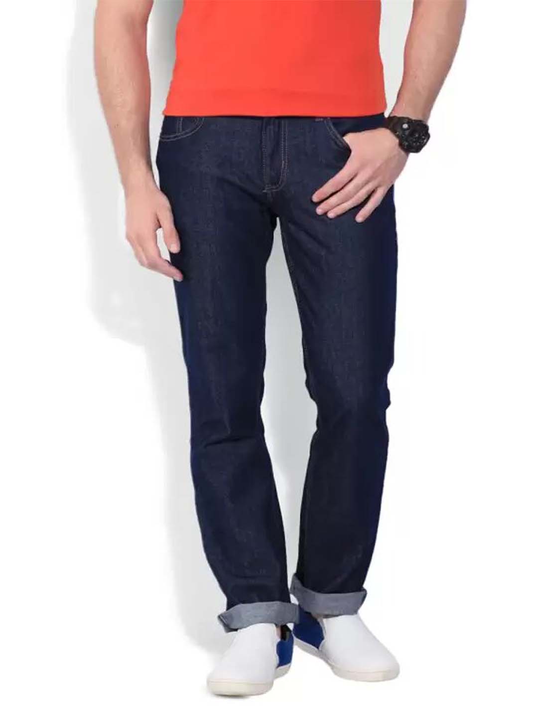 Regular Men Dark Blue Jeans