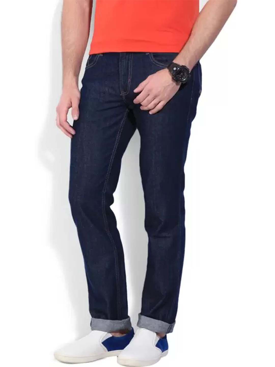 Regular Men Dark Blue Jeans