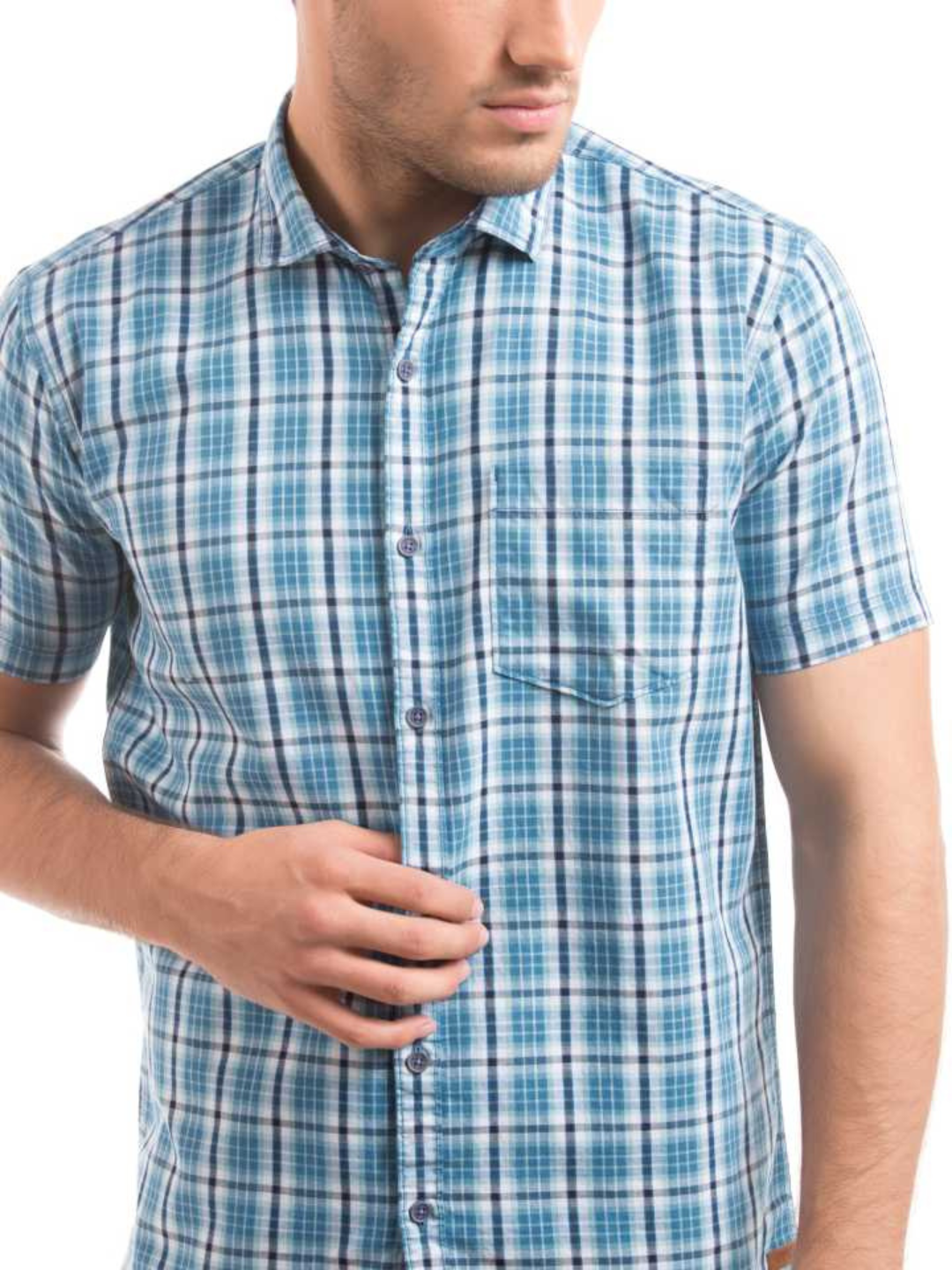 Men Regular Fit Checkered Casual Shirt