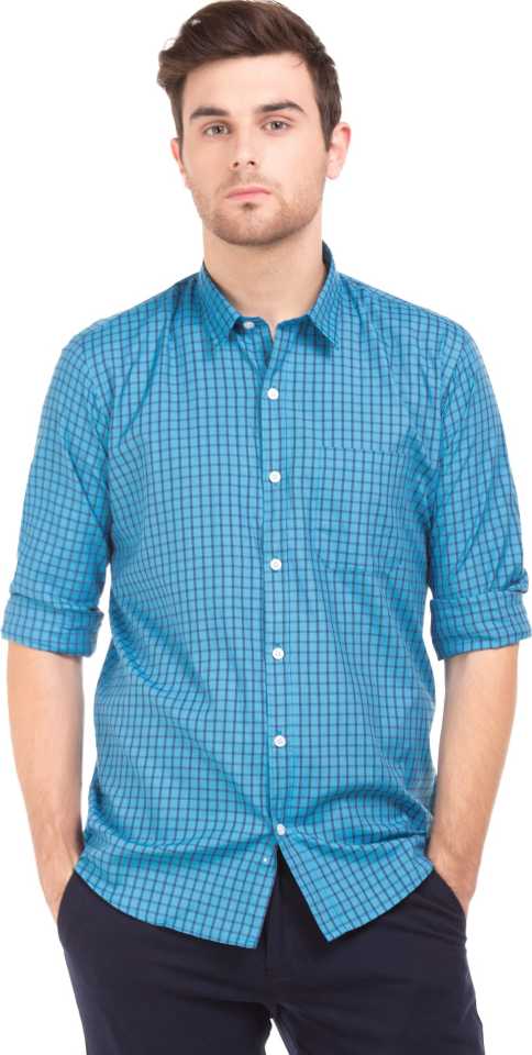 Men Regular Fit Checkered Casual Shirt