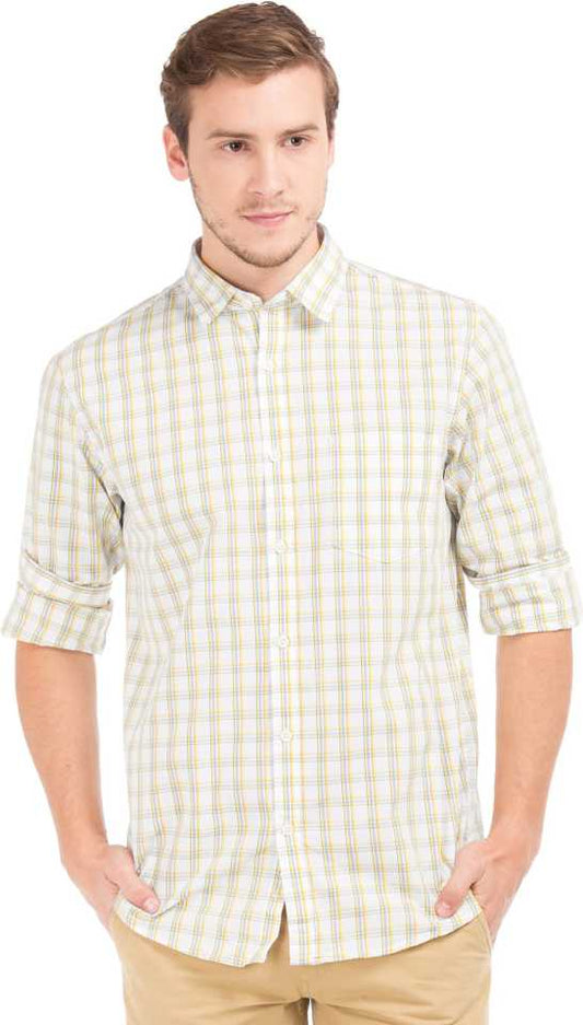 Men Regular Fit Checkered Casual Shirt