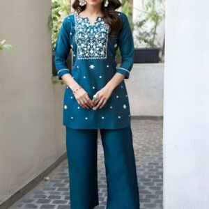 Indigo Blue Fancy Designer Co-ord Set