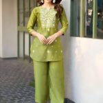 Olive Green Fancy Designer Co-ord Set